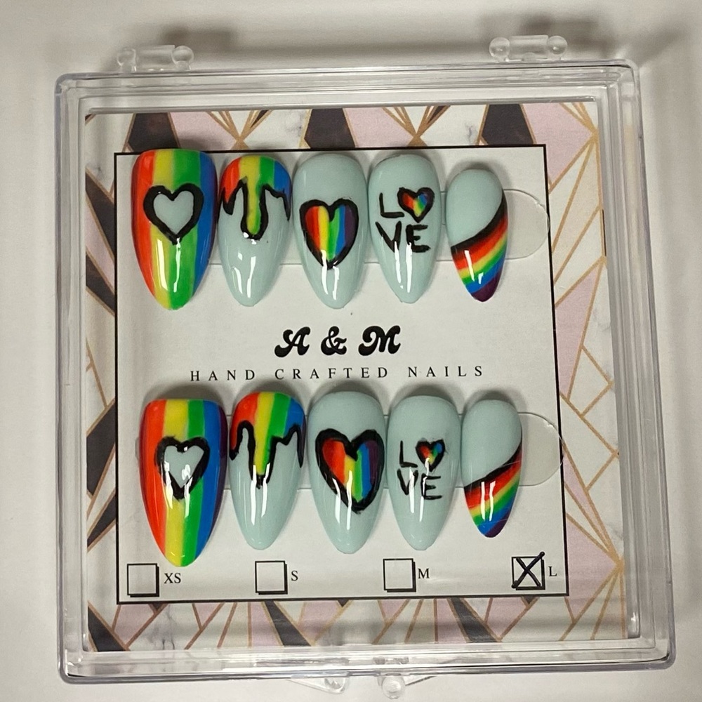 ❤️Pride Month press on Nails